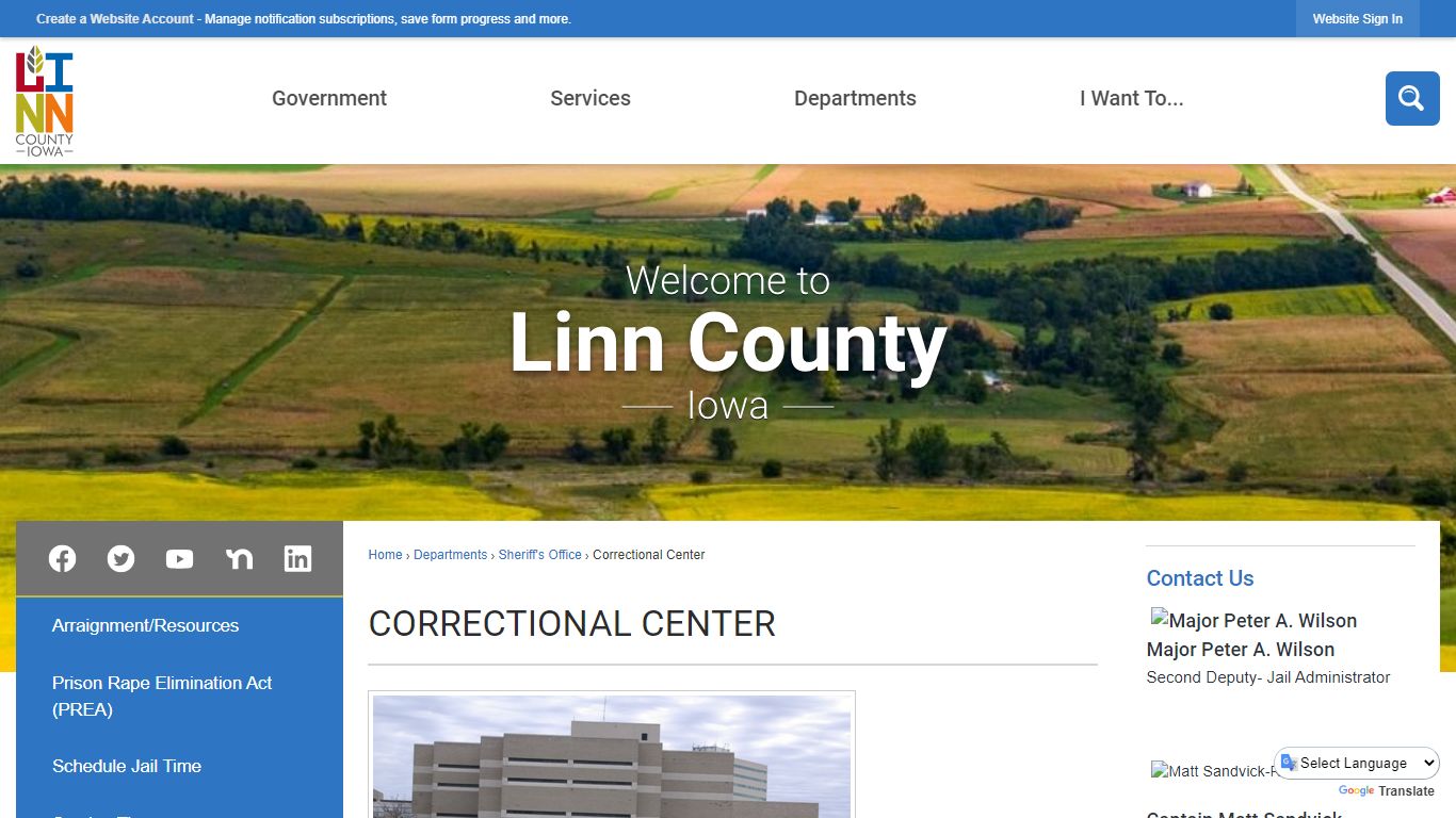 Correctional Center | Linn County, IA - Official Website