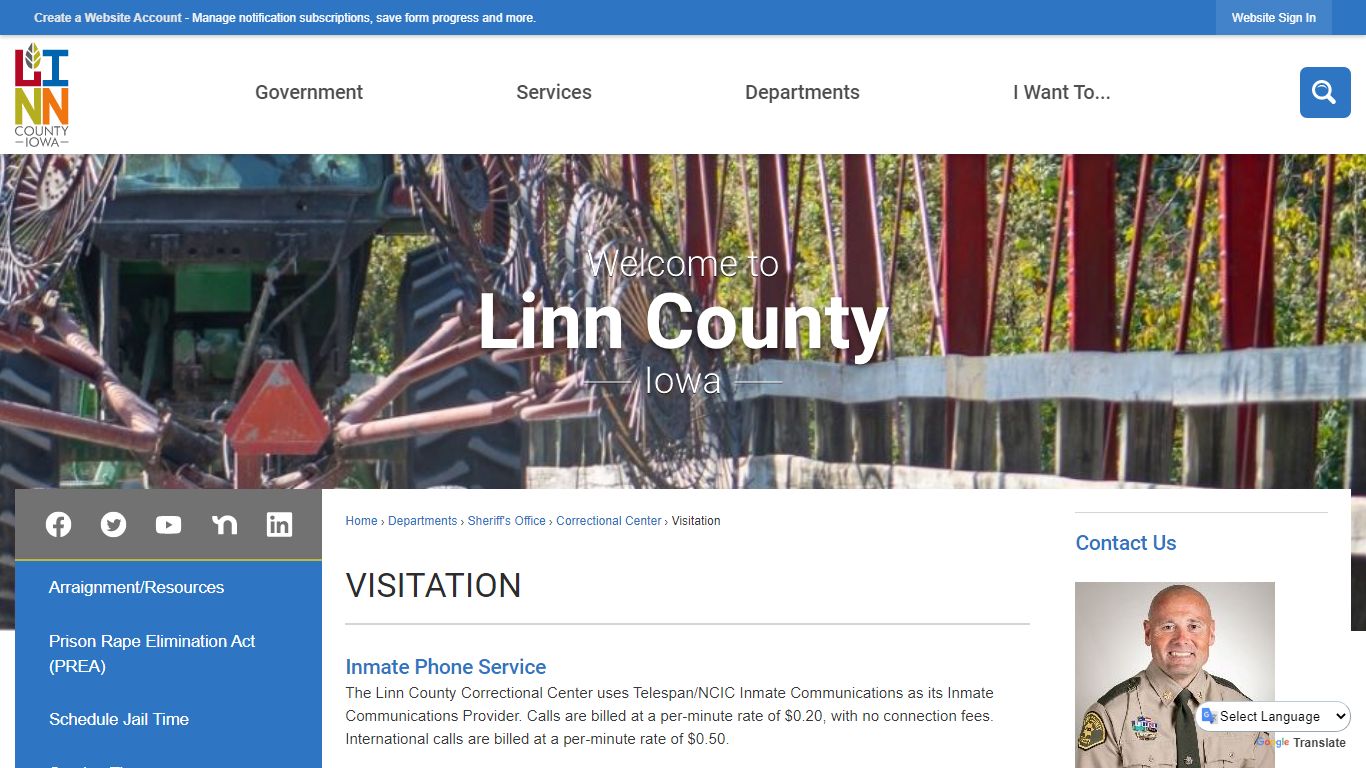 Visitation | Linn County, IA - Official Website